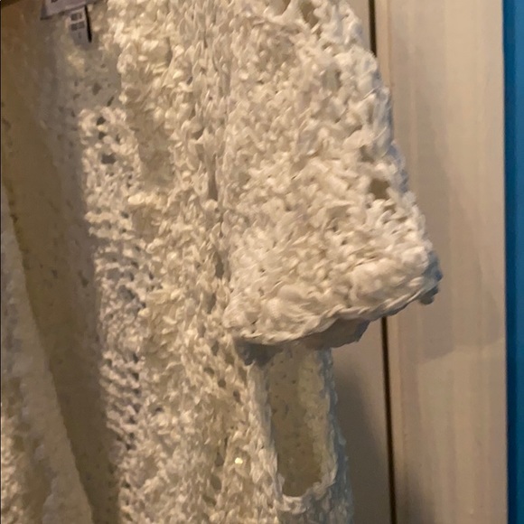 Bebe short sleeved knit tied cardigan w sparkle - Picture 5 of 16